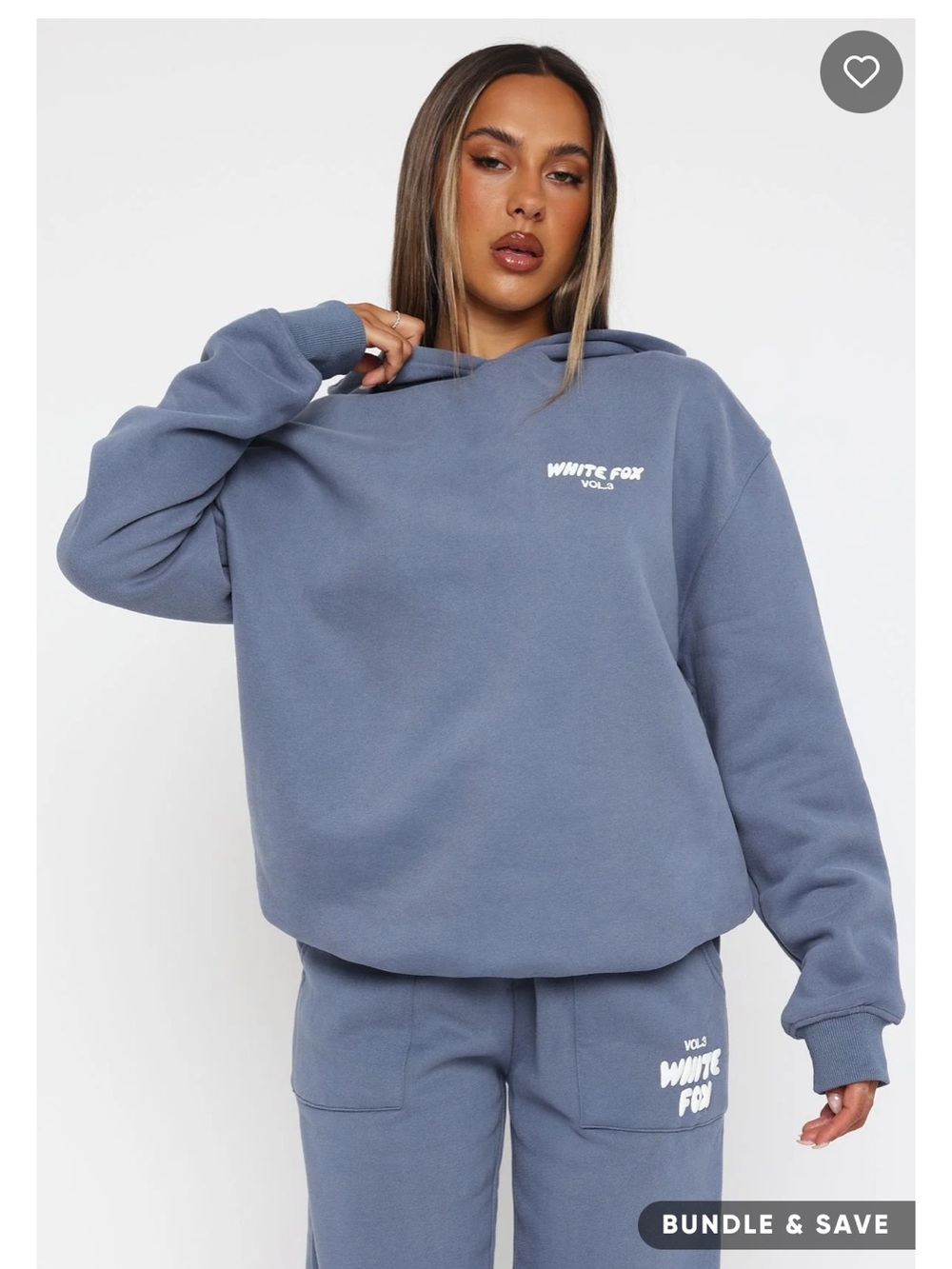 NWT White Fox Boutique Ocean Blue Oversized Hoodie